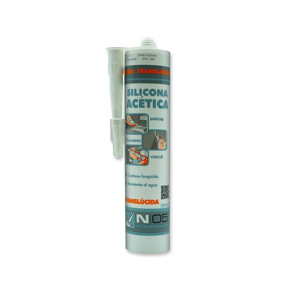 CARTUCHO SILICONA ACIDA N05 BLANCA 280 M